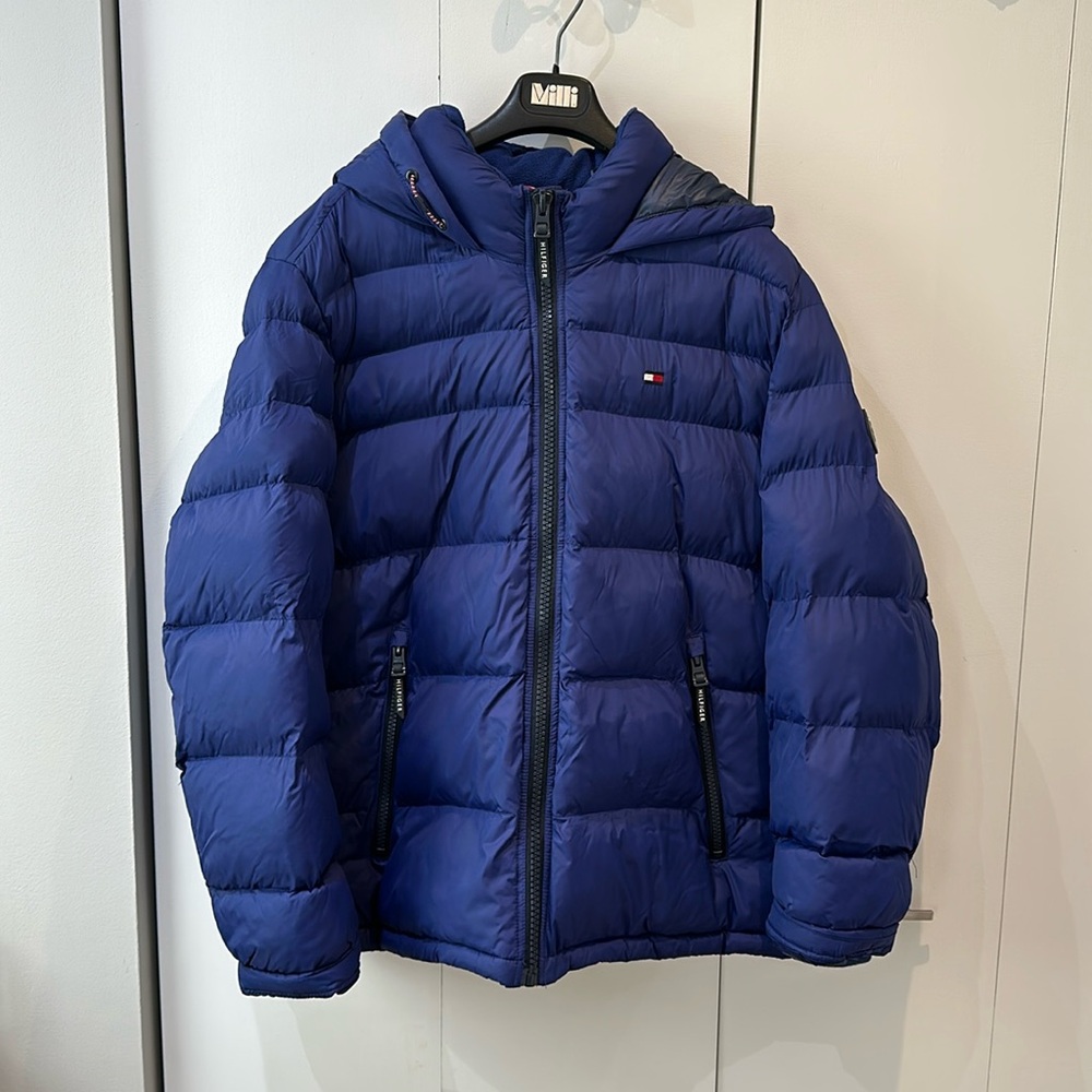 Tommy blue puffer coat